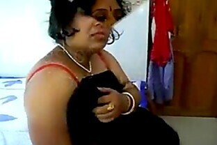 Fat But Very Horny Desi Auntie Getting Fucked By Her Young Lover