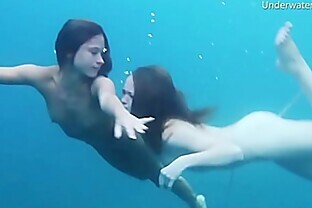 Girls on Tenerife underwater lesbians 5 min