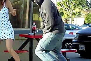 Fine Hottie Gets Drive By Cum Blast! 24 sec