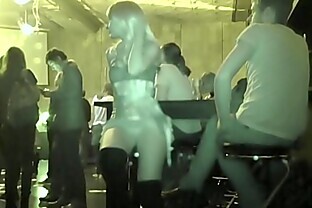 Upskirt flashing in a club by Jeny Smith. Hidden camera 7 min