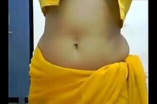 Sexy Indian girl dancing topless erotic moves and boobs show in saree {} 12 min