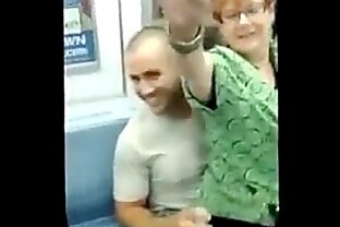Horny Granny on the Subway - More at  2 min