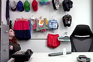 Teen Caught Stuffing Merchandise Under Her Sweater and Fucked as Punishment - Myshopsex