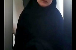 Wife in hijab with Dildo Store
