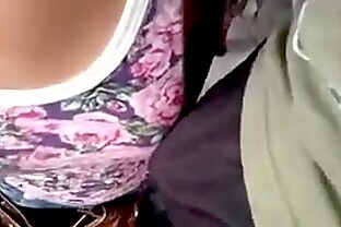 Nipples Short hair with Monster cock at Bus