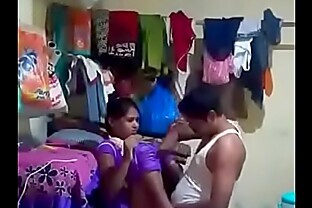 Indian Short hair doing Threesome
