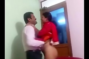 Pussy in Shackles Cum on ass at office