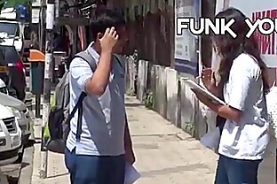 Girl Asking For Dick Size from Strangers! Funk You (Prank in India)