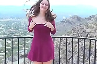 Amauter nice girl flash her boobs and accidentally pussy upskirt