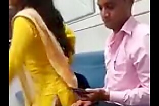 Ponytail Doctor with Vibrator at train