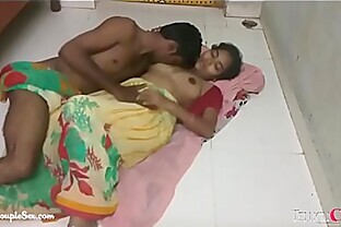 hindi telugu village couple making love passionate hot sex on the floor in saree 7 min