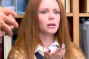 Sexy Thick Redhead Teen With A Juicy Ass Ella Hughes Caught Shoplifting Jewelry Fucked By Mall Cop