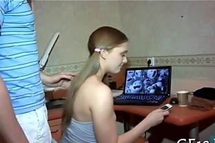 Boy-friend sells his sweet-looking legal age teenager
