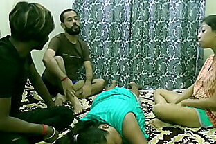 Indian girlfriend swaping and fuck infront of each other:: With clear audio 16 min