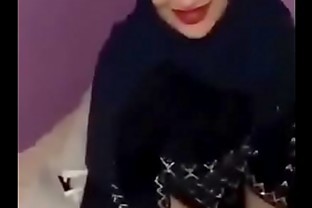 Aunt in Hijab with Lipstick at Christmas