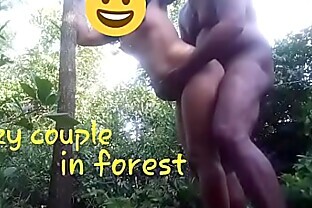 Crazy couple in forest 80 sec