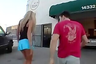 Super tall blonde teen get picked up on street and fucked hard 31 min