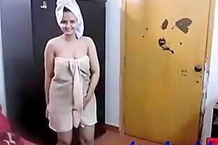 Indian Amateur Horny Wife Sonia after Shower Hardcore Sex In Bedroom 2 min