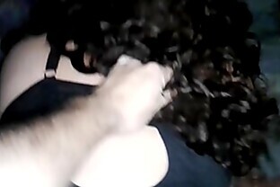 Curly girl gets it hard from behind 54 sec