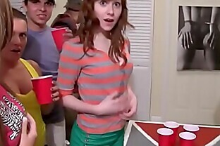 Crazy college babes drilled at dorm party 5 min