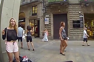 Flashing my boobs and body in public 2 min