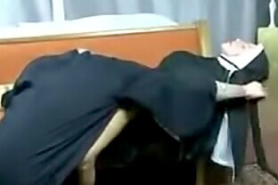 Nun doing Foot fetish
