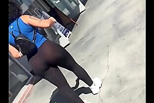 Big booty Latina in see-thru leggings part 1 48 sec