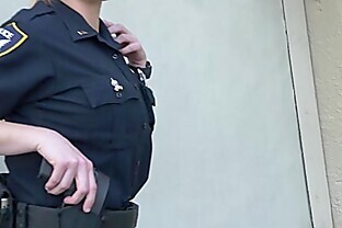 Female cops hunt for black cock 6 min