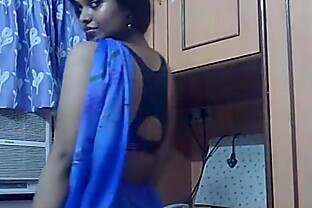 Horny Lily In Blue Sari Indian Babe Sex Video -  10 min