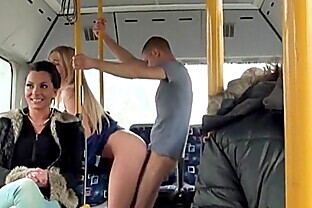 Blondie fucked on public bus Lindsey Olsen 2 5 min