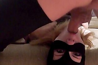 Tied Masked Slave Girl In Bondage Gets A Quick Rough Sloppy Upside Down Facefuck 3 min