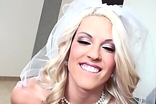 Beautiful Blonde Bride Blanche Bradburry Gives a Mind-blowing POV Blowjob 12 min