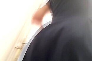 Hot blond upskirt on stairs 21 sec