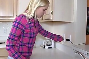 Cute Teen Handjob In The Kitchen 5 min