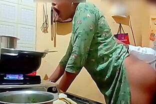 Indian sexy wife got fucked while cooking 12 min